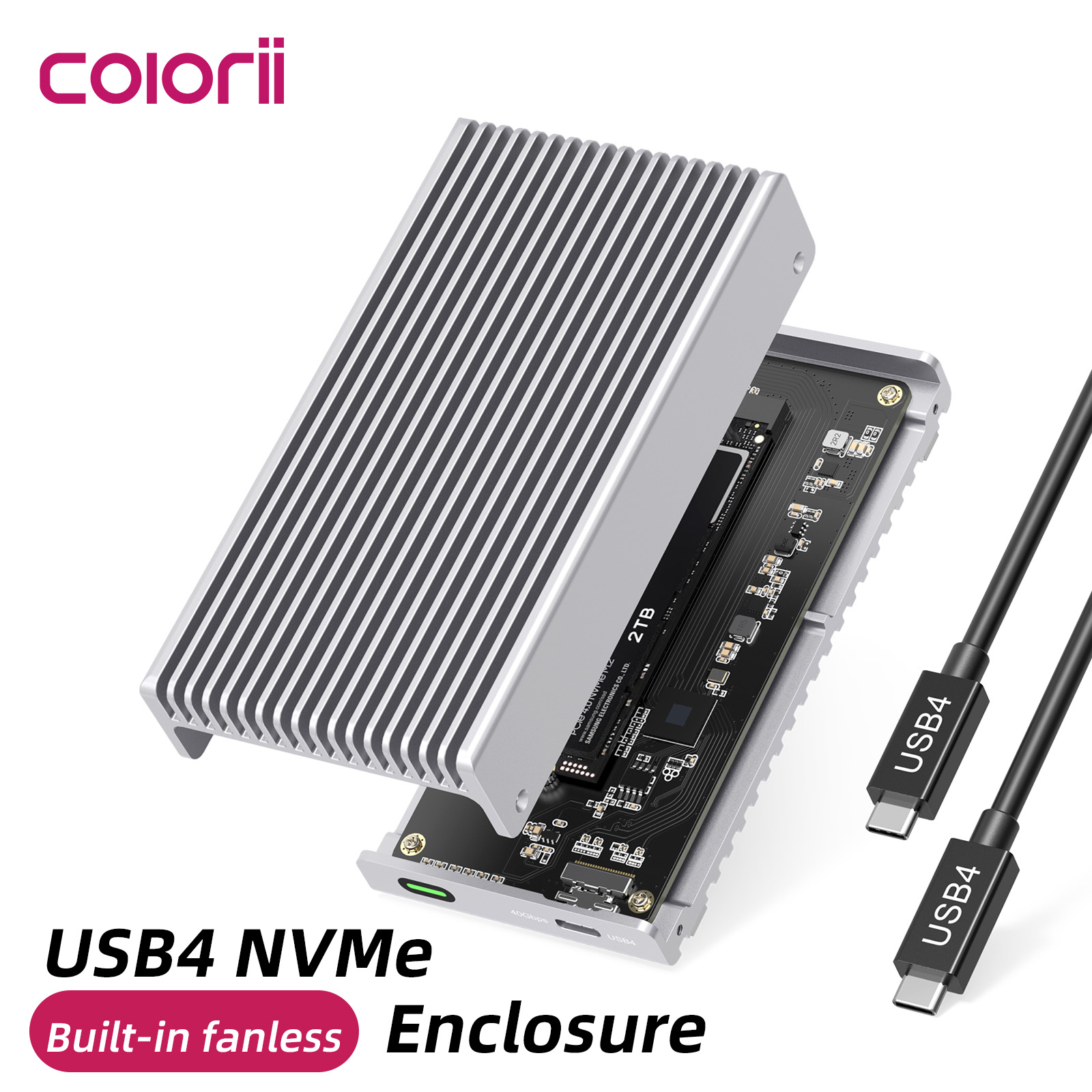 Usb4 40Gbps External Ssd 8Tb - Lüfterloses 40 Gbit/s USB4 Thunderbolt externes