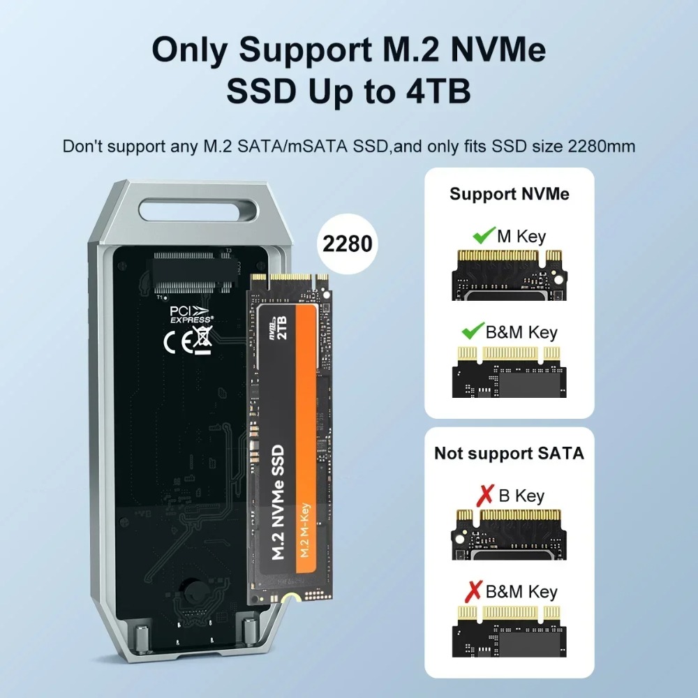 MAIWO USB4 NVMe M.2 SSD-Gehäus – Usb4 40Gbps External Ssd 8Tb Bewertung und Preis