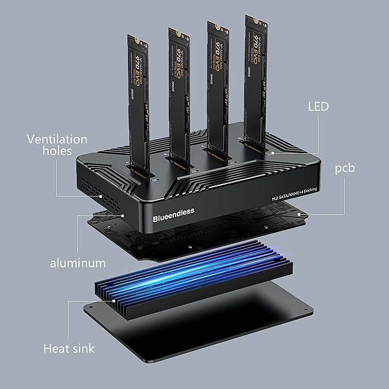 Blueendless 4-Schacht-SM2-SSD- – 8Tb M2 Nvme Ssd Bewertung und Preis